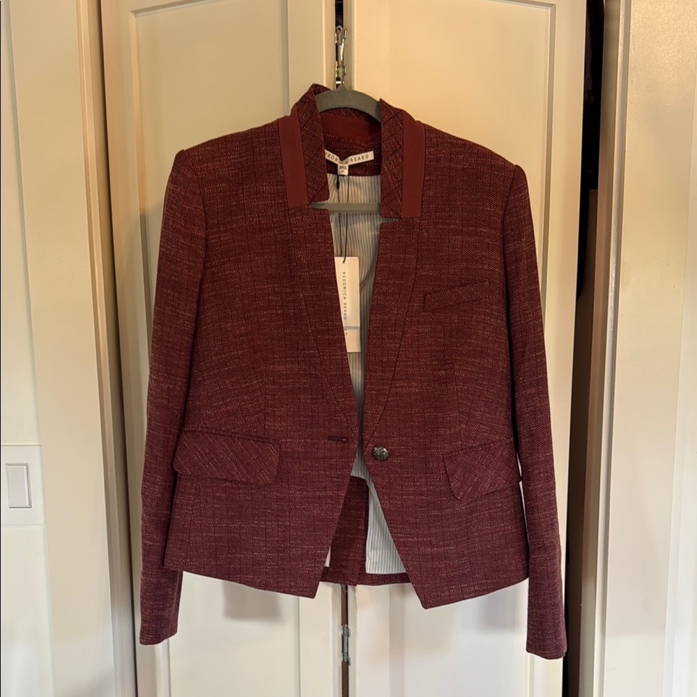 Women's Burgundy Blazer